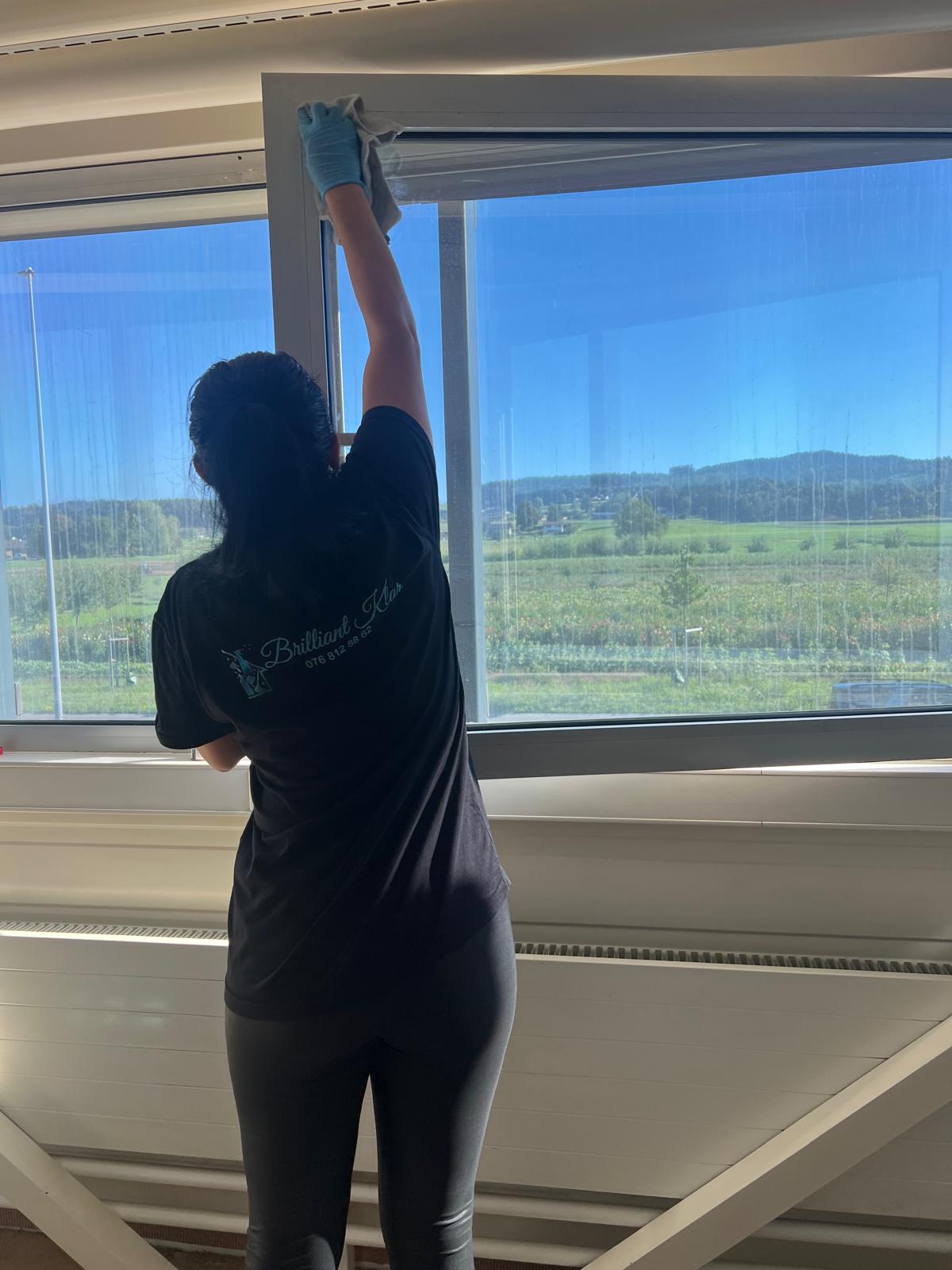 Brilliant Klar bei einer professionellen Fensterreinigung